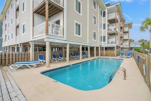 Outdoor pool - Windy Village A1-2BR/2BA-Side Ocean View (North Myrtle Beach)