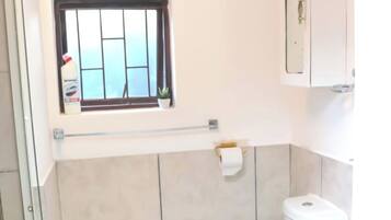 Towels, soap, toilet paper