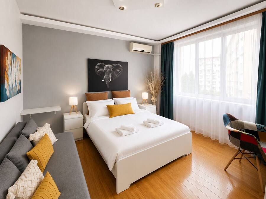 Comfort Studio, City View | Laptop workspace, iron/ironing board, free WiFi