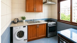 Comfort-Studio, Stadtblick | Eigene Küche
