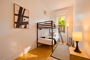 2 bedrooms, desk, iron/ironing board, travel crib - Prime Location 2BDR Loft: Patio, Steps to Subway (New York)