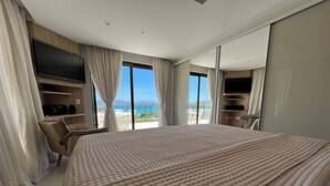 Luxury Apart Daire, Plaj Manzaralı | 1 yatak odası, dizüstü bilgisayar çalışma alanı