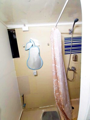 Traditional Double Room | Bathroom | Shower, rainfall showerhead, hair dryer, soap - Pampaloja (Antofagasta)
