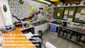 Fridge, microwave, oven, toaster