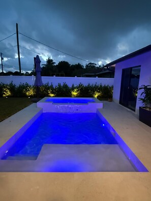 A heated pool