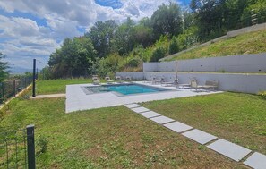 Una piscina riscaldata