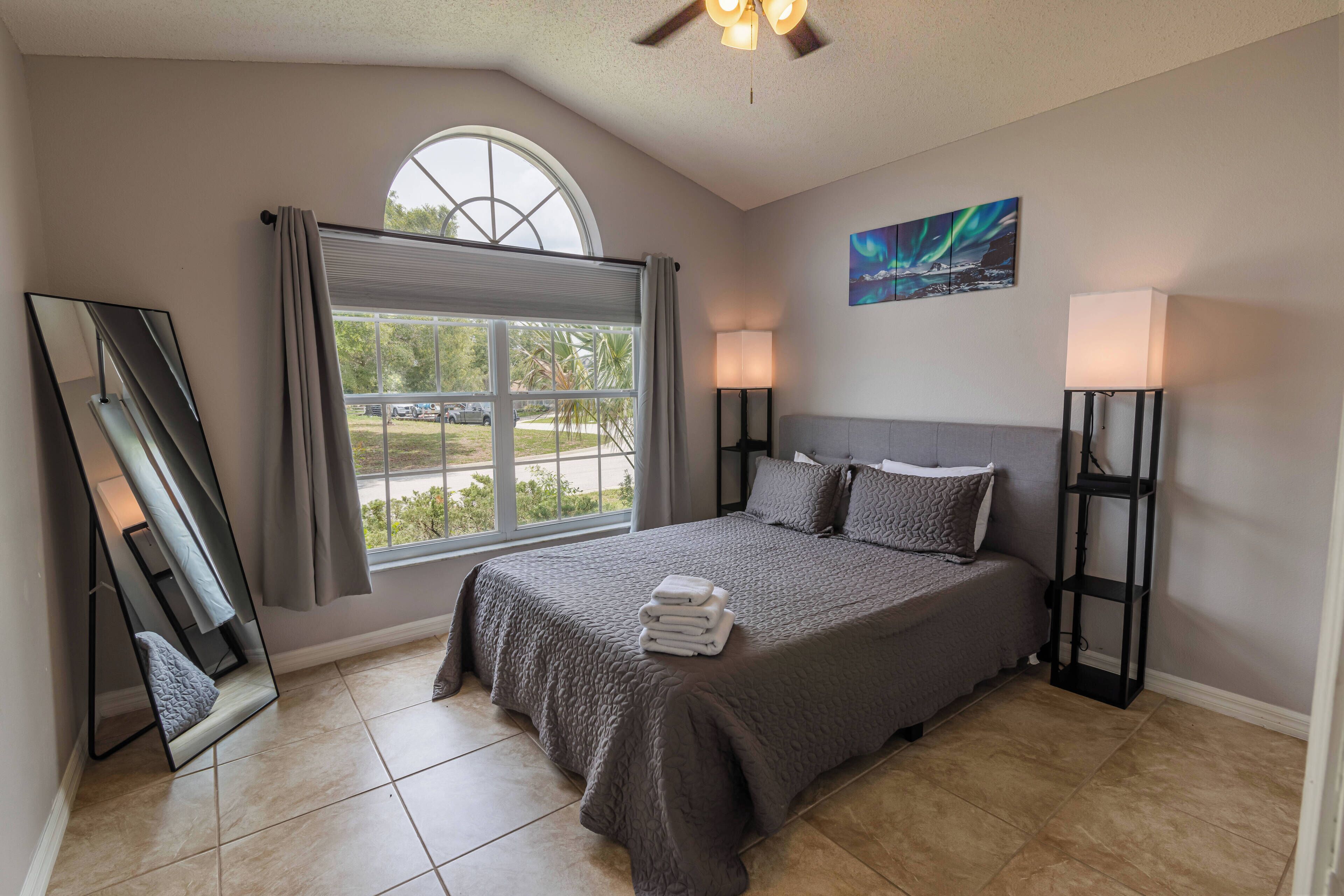 4 bedrooms, iron/ironing board, travel crib, WiFi