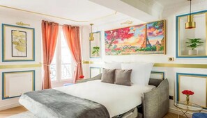 4 chambres, bureau, fer et planche à repasser, accès au Wi-Fi (inclus)