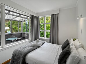 3 bedrooms, iron/ironing board, travel cot, WiFi