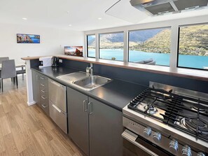 Fridge, microwave, oven, stovetop - Woodlands on the Hill (Queenstown)