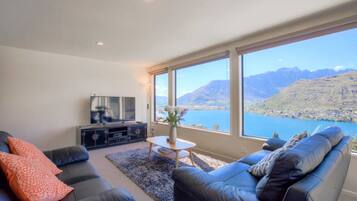 TV, DVD player, books