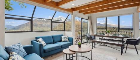 TV, fireplace, offices