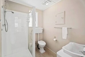 シャワー、ヘアドライヤー、タオル