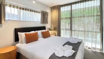 2 bedrooms, iron/ironing board, travel crib, WiFi