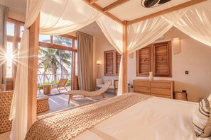 Villa Luxe, vue plage | 4 chambres, literie de qualité supérieure, surmatelas