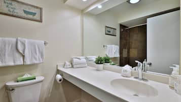 Hair dryer, towels