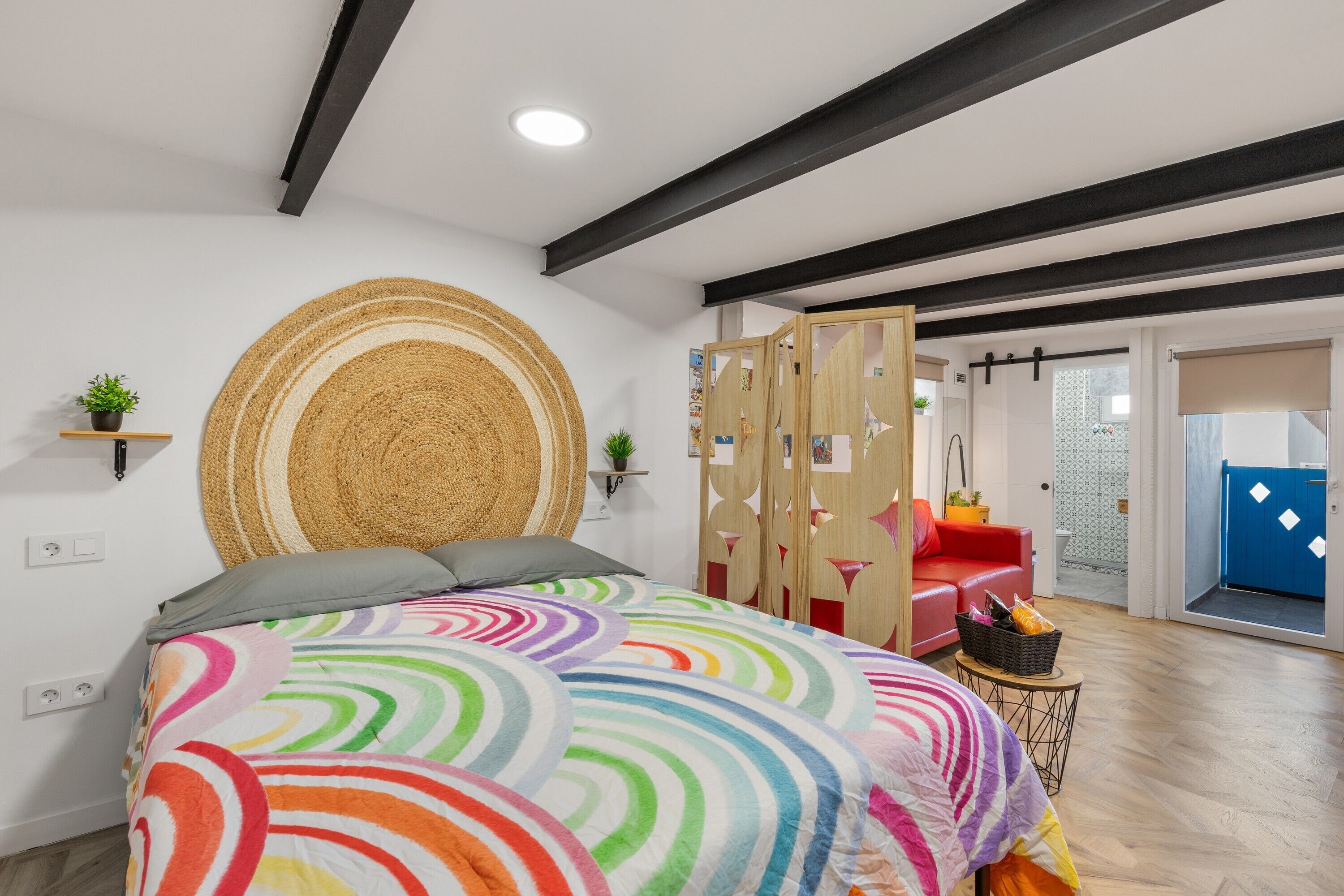 1 slaapkamer, een strijkplank/strijkijzer, gratis wifi, beddengoed