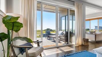 Smart TV, fireplace, ping pong, books