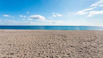 Vlak bij het strand