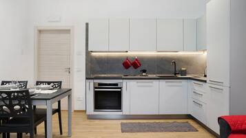 Fridge, oven, dishwasher, electric kettle