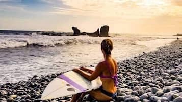 Beach nearby, sun-loungers