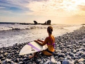 Beach nearby, sun-loungers