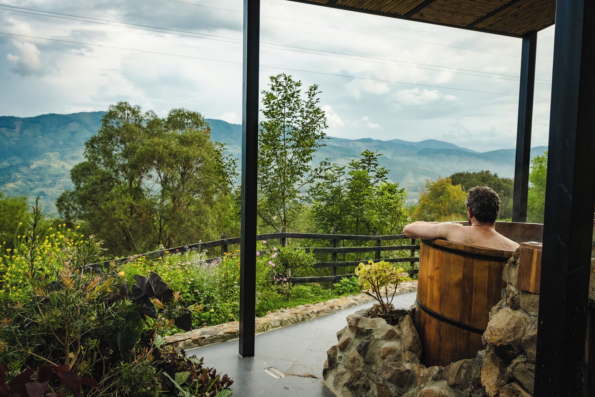Bain à remous extérieur
