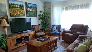 Televisión, reproductor de DVD, videoteca