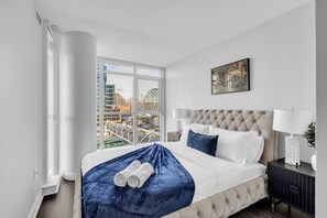 Suite Présidentielle, plusieurs lits, balcon, vue ville