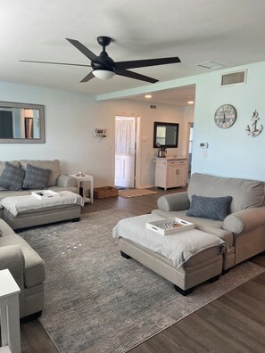 TV, books, computer monitors - Charming, comfy 3-bedroom Ranch in Clearwater with WiFi and AC (Clearwater)