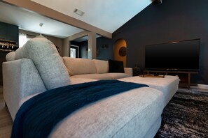 Comfort-Haus, Balkon, Gartenblick | Wohnbereich