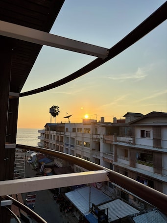 View from room. Charm Hostel at Jomtien