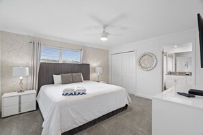 4 bedrooms, iron/ironing board, travel cot, WiFi