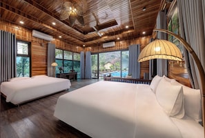 Standard Villa, Pool View | Premium bedding, minibar, desk, soundproofing