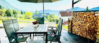 Apartment 'Ferienwohnung Panoramablick' with Mountain View, Private Terrace and Wi-Fi