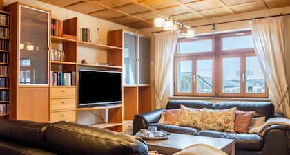 Apartment with Private Sauna, Balcony and Wi-Fi