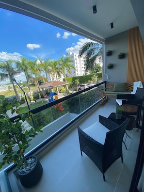 Appartement, 3 chambres, fumeurs, balcon | Balcon