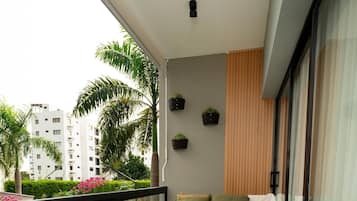 Appartement, 3 chambres, fumeur, balcon | Balcon