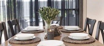 Escape to this stylish, fully airconditioned home in a quiet, leafy suburb