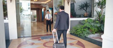 Voorkant van accommodatie