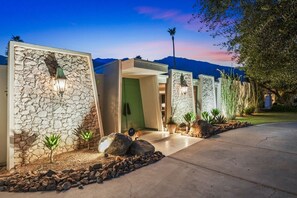 Exterior - Mid-Century Home! Private Pool and Spa! Mountain Views! (Palm Springs)