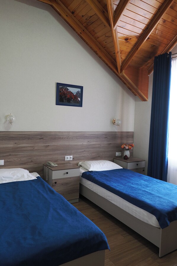 Basic Double or Twin Room, City View | Desk, laptop workspace, soundproofing, iron/ironing board