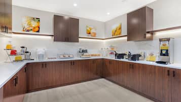 Free daily self-service breakfast