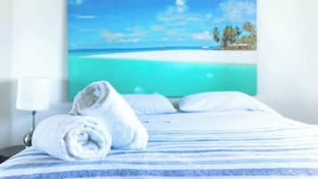 3 habitaciones, cuna de viaje, wifi gratis y ropa de cama