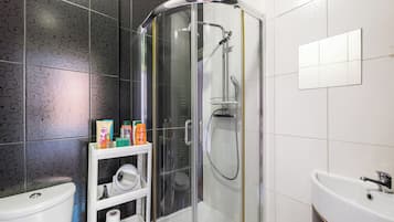 Apartment | Bathroom | Shower, hair dryer, towels, toilet paper