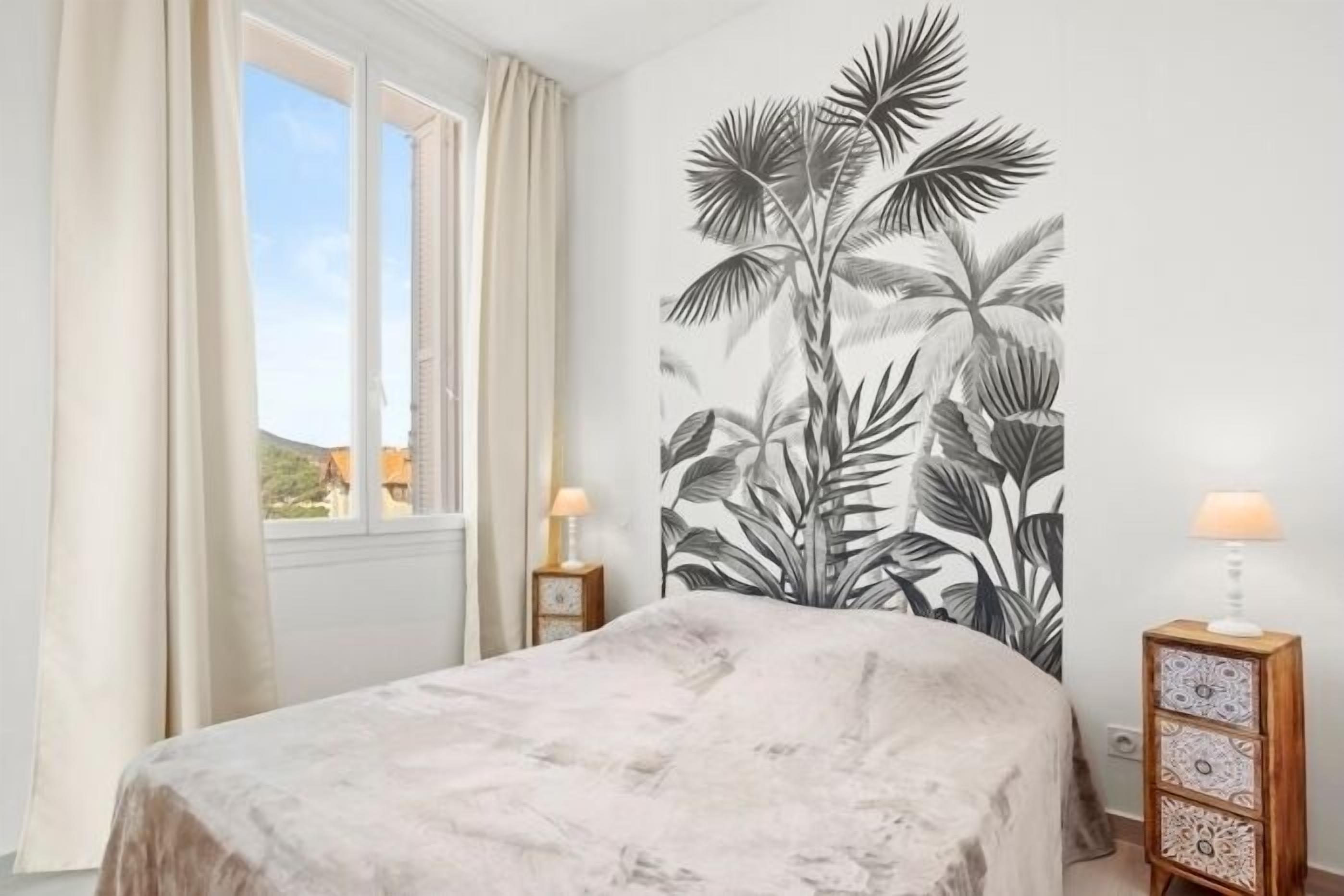 1 chambre, fer et planche à repasser, accès Internet, draps fournis