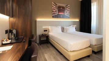 In-room safe, desk, laptop workspace, iron/ironing board