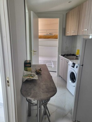 Family Διαμέρισμα | Ιδιωτική κουζίνα | Ψυγείο κανονικού μεγέθους, φούρνος, μαγειρικές εστίες, καρεκλάκι μωρού