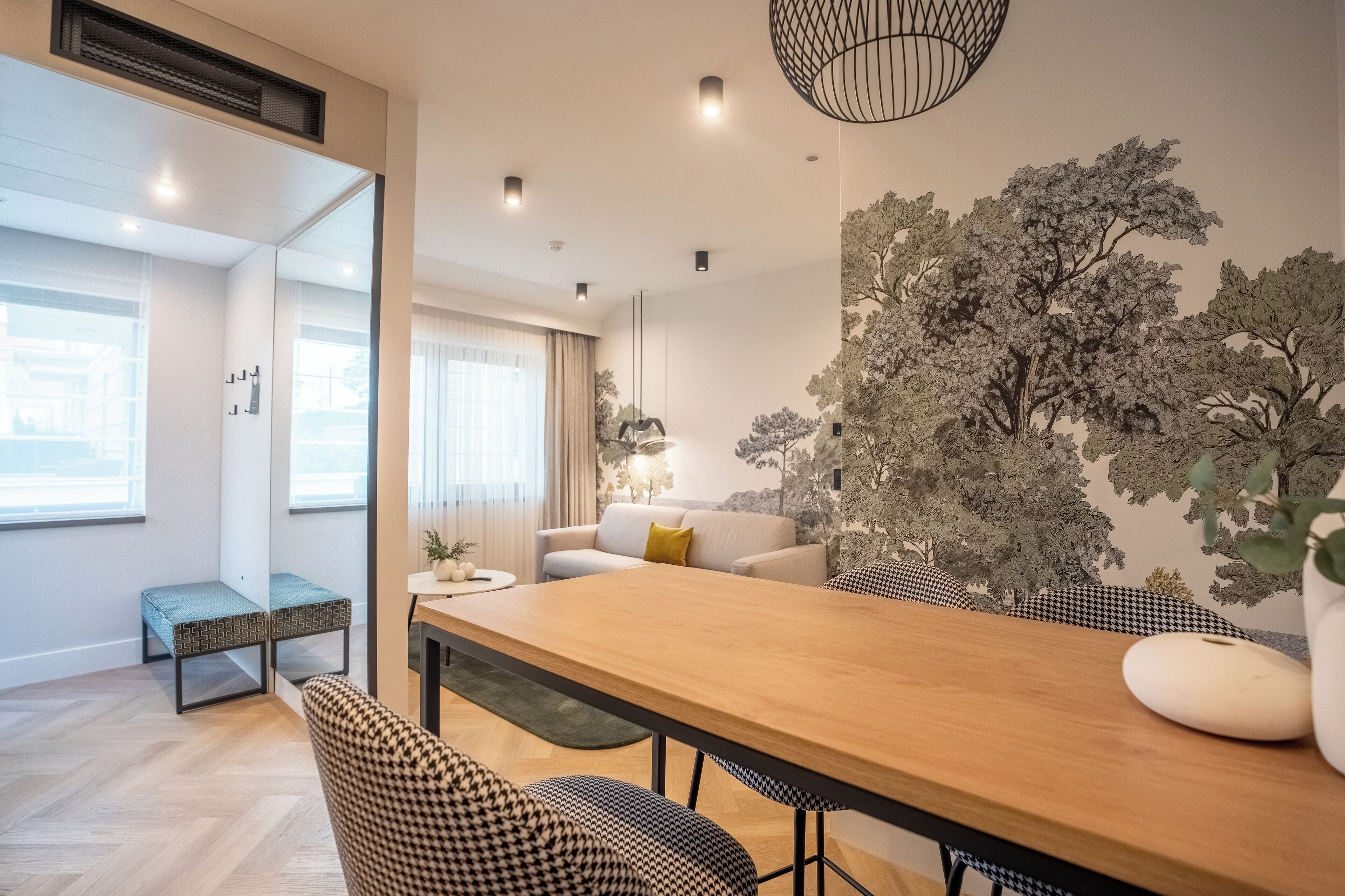 Deluxe-Apartment, Gartenblick | Wohnbereich