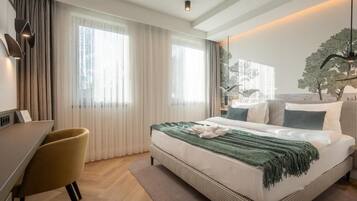 In-room safe, blackout curtains, soundproofing, iron/ironing board